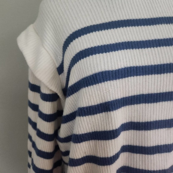 Prettygarden striped sweater with ruffles Size Large - Picture 5 of 8